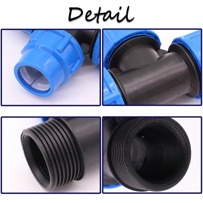 Smilbaley T-Piece Pe Pipe Fitting, T Piece Coupling, PP Compression