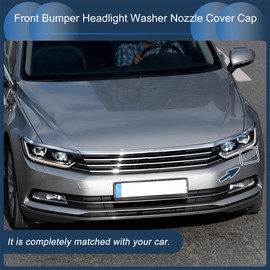 INFINAUTO Front Left Bumper Headlight Washer Nozzle Cover Cap No.3G0807937 Bumper Trim Nozzle Cover for Volkswagen Passat B8 3G 2015-2022 Blue Plastic Pack of 1