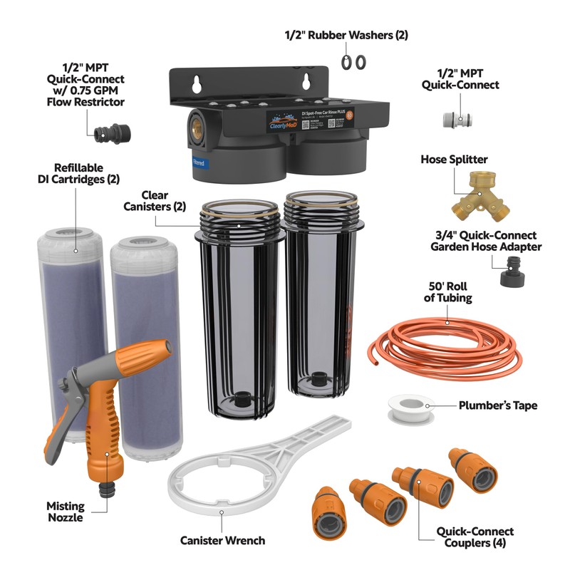 Clearly MaD Deionized Spot-Free Car Wash Rinse Plus System Unit,