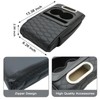 Priprilod Black Car Center Console Armrest Pillow, Memory Foam with