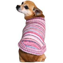 Blueberry Pet Dog Sweater, Award-Winning Brand, Christmas Sweater for Dogs, Knit, Soft & Warm, Gradient Effect, Best for Small Dogs, 18" Back Length, Machine Washable
