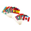 Set of 20 Countries: Hand Held Flag, 5.5 x 8.3