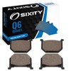 Sixity Q6 Front Organic Brake Pads compatible with Suzuki GS750T