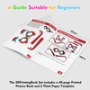 MOCOBO 3D Printing Drawing Book, 40 Colorful Patterned Thick Paper