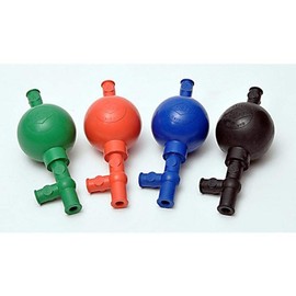 Fischer BLK-001 Rubber Safety Pipet Filler for up to 25mL Pipettes, Black