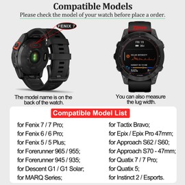 VINIUSIKI for Fenix 5/Fenix 6/Fenix 7/Fenix 8 Watch Band 22mm Quick Fit Silicone Straps for GARMIN Fenix E 47mm/Fenix 5 Plus/Fenix 6 Pro/Fenix 7 Pro,Blue