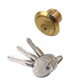 GOTHAM Like Wilson 6180 18 Pins Rim/Mortise 1-1/8" Lock Cylinder 3 Cross Keyway