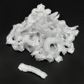 Clear Disposable Plastic Hair and Shower Cap 100 Count 5ea