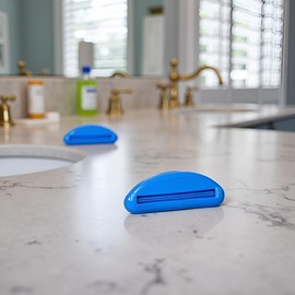 Toothpaste Tube Squeezer,Plastic Toothpaste Tube Squeezer Dispenser,Toothpaste Clips for Saving Toothpaste,Simple and Practical,Mobility and Daily Living Aids (Blue)