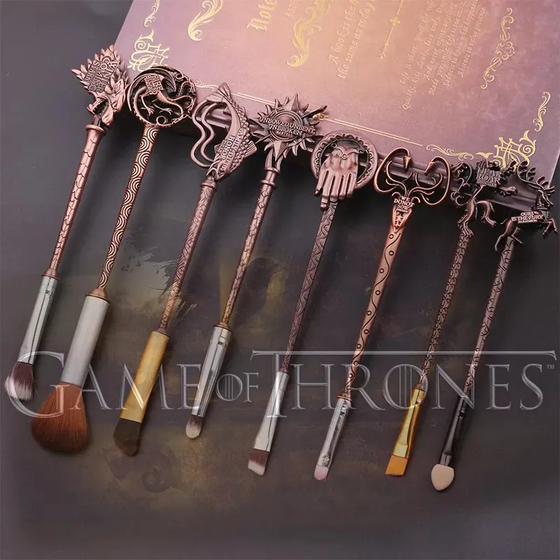 Set De 8 Brochas Para Maquillaje Juego De Tronos Con