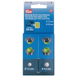 Prym 673128 Tool Set Hollow Rivets Diameter 7.5 and 9 mm for Vario Creative Tool