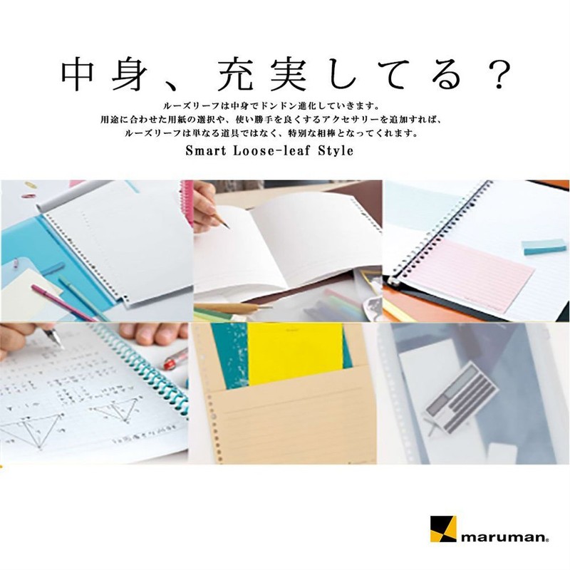 Maruman L484 Leaf Binder Pencil Case, 18 Holes