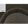 White Edge Custom Fit Front Carpet Floor Mats, Black, Compatible