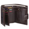 SENDEFN Men's Wallets Multifunctional RFID Blocking Leather Wallet Credit Card