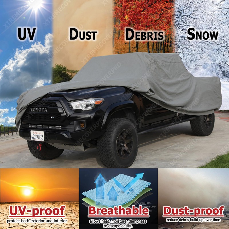 Car Cover fits 2019-2025 Toyota Tacoma Double Cab 6ft Bed