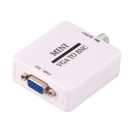 VGA to BNC Adapter, Mini HD VGA to BNC Converter 1920 X 1080, VGA Input to BNC Output USB Video Converter for HDTV Monitors TVs Computers