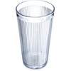Carlisle 401607 Crystalon Stackable SAN Tumbler, 16.2 oz. Capacity, Clear