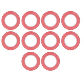 10 Pcs PET Double Sided Tape Strong Viscosity Waterproof Firm Fixation Red PET Mounting Tape 1mm/0.04in