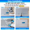 Muzata 4FT/1.2M Spotless Aluminum LED Baseboard Lighting Frosted LED Strip