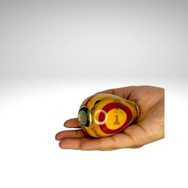 Nishpax Egg Shape Brass & Wooden Kaleidoscope for Adult and Kids || Vintage Look Kaleidoscope - Handmade Kaleidoscope for Kids Friends Family Children