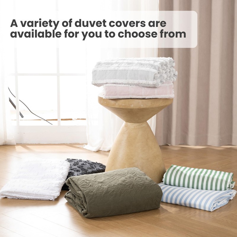 ROSE&RISY Tufted Queen Duvet Cover Set, 3 Pieces Soft &