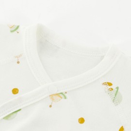 POBIDOBY Premie Side Snap Baby Shirt for Preemie Baby, Purcotton Side Snap Tees for Newborn Baby Girls&Boys (US, Age, 3 Months, Dog)