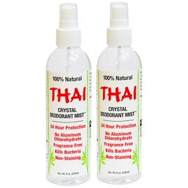 Thai Deodorant Stone Thai Deodorant Stone Crystal Mist Natural Deodorant Spray 8 oz. Bundle, Pack of 2