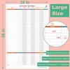 Weekly Dry Erase Fitness Calendar,24x36 Inch
