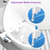 Ultra-Thin Bidet Attachment for Toilet with Non-Electric Self-Cleaning Water Pressure