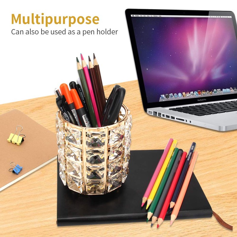 Makeup Brush Storage Crystal Makeup Brush Holder Pen Container Brush