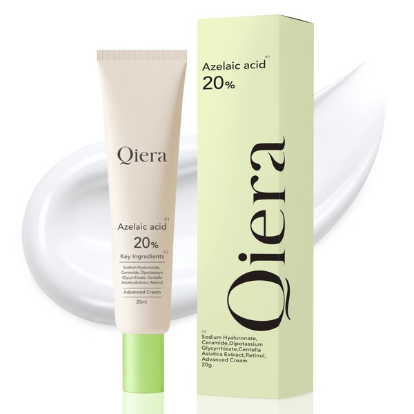 Qiera Azelenic Acid 20% Cream, 0.7 oz (20 g), Ceramide,