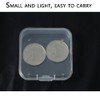 WYAN 12 Pack Square Clear Plastic Storage Containers Box with