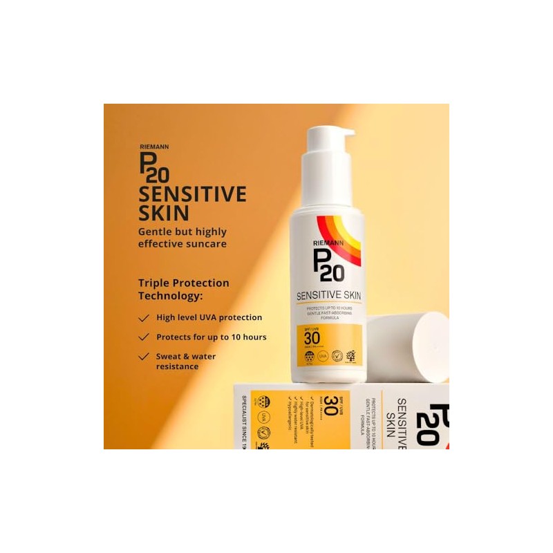 RIEMANN P20 RIEMANN P20 SPF30 Sensitive Sun Cream 100ml, High