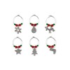 Excelsa For You Segna Calici Natalizi, Set di 6 Decorazioni
