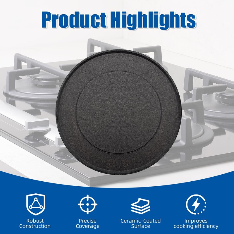 Loszaral 4-Pcs Gas Stove Burner Cap Set - Burner Cover