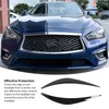 2Pcs Headlight Eyebrow Left Right Fade Proof Front Headlight Eyelid