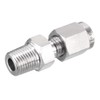 sourcing map Stainless Steel Compression Tube Fitting 1/8NPT Male x