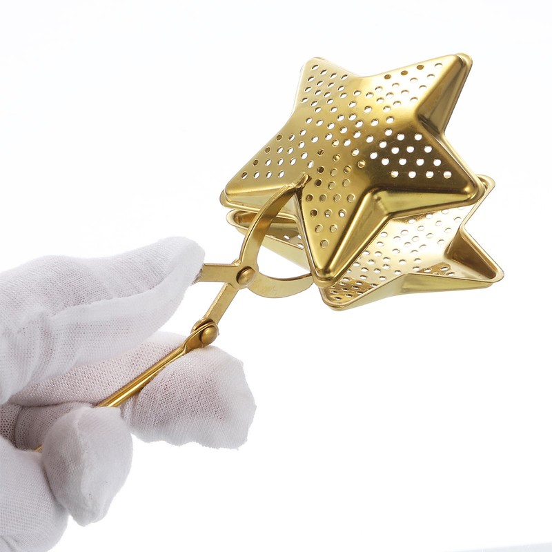 sourcing map 1 Pcs Star Snap Tea Ball Infuser with