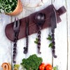 Viking Traders Hand-Forged Medieval Twisted Dining Hall Eating/Feasting Utensils set