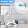 Huttdmel Toilet Seat Round with Toddler Seat 16.5 Inch &