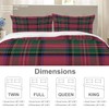 BaoNews Royal Stewart Tartan Duvet Cover Set King Size,3 Pieces