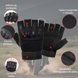 Guantes para Bicicleta y Motociclista para Hombre y Mujer,Guantes de Medio Dedo de Fitness y Ciclismo,Antideslizante y Transpirable,para Levantamiento, Gym，Trabajo，Entrenamiento Aire Libre (X-Large)