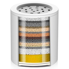 Cobbe 20 Stage Shower Filter Cartridge for Hard Water Showerhead Filters - 1 Pack Replaceable Cartridges - High Output Shower Water Filter for Chlorine and Harmful Substances Removal