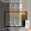 MELUCEE 3-Light Brushed Nickel Vanity Light Bar LED Bathroom Lighting