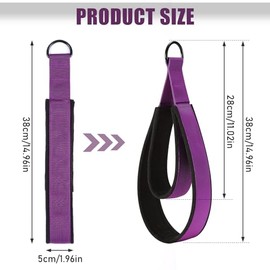 TOBWOLF 2 piezas correas 2 en 1 para pilates, cómodas correas de pie y mano para pilates, correas de doble lazo para reformador de pilates, equipo de 
