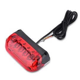 Bike Tail Brake Light, 48V Universal LED Bike Brake Light Rear Tail Safety Light, Night Riding Tailight Warning Brake Lamp for Electric Bike