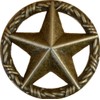 Set of 6 Drawer Handle Star with Barbwire Cabinet Pull