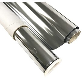 Reflective Mylar Metal Film Sheeting Mirror-Like Reflecting Grow Light Reflector for Indoor Garden Grow Room Window Wall Floor Roof Ceiling Cover 2 mil Thick 50 ft Length