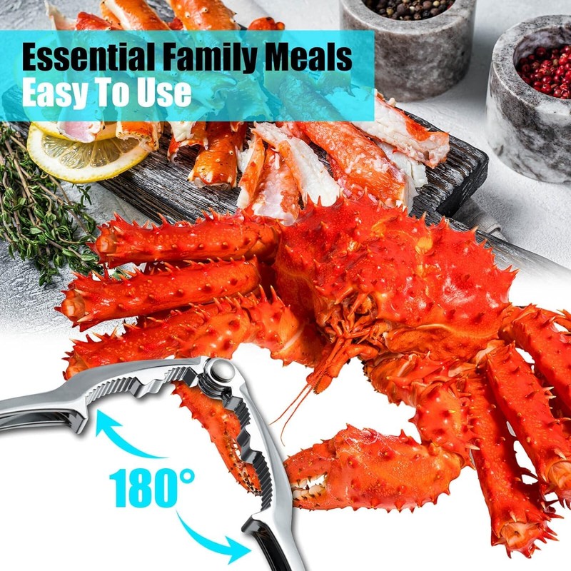 Crab Leg Crackers - Crab Crackers and Tools Set with