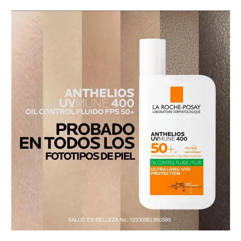 Protector Solar La Roche-Posay Anthelios Oil Control Fluido FPS 50+